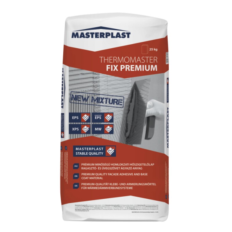 Masterplast THERMOMASTER FIX PREMIUM homlokzati ragasztó- és ágyazóanyag (25 kg)